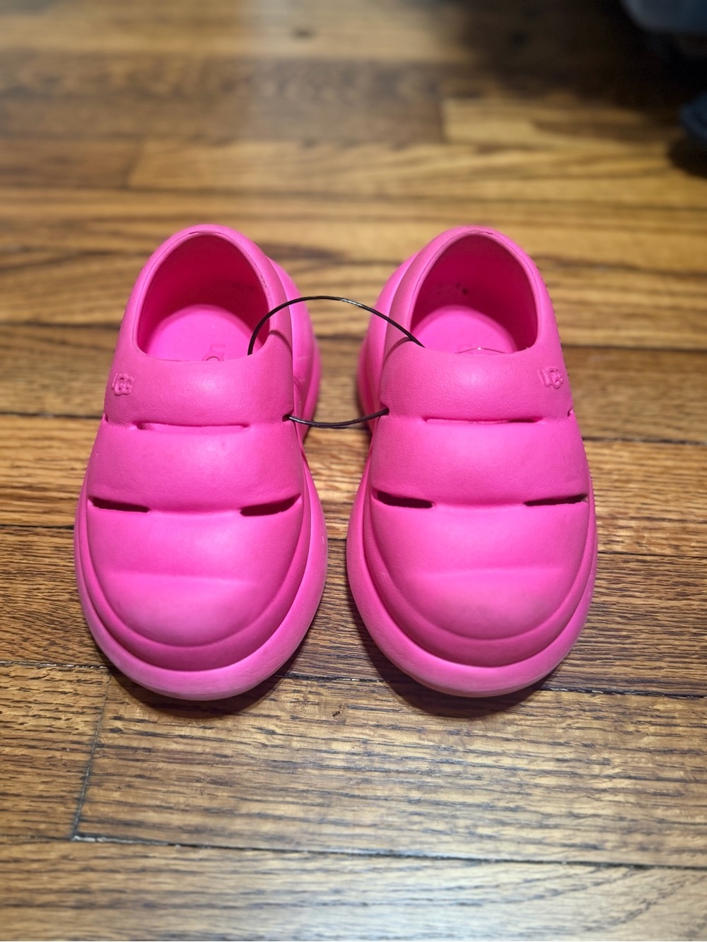 UGG Sport Yeah Clogs Kids Youth Taffy Pink EVA Platform Slip On Shoes
